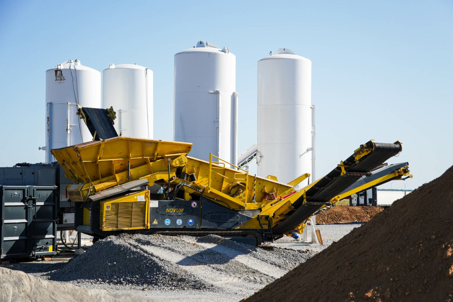 Aufbereitungsanlage mit Silos